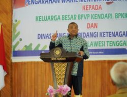 Sinergitas BPVP Kendari dan Pemprov Sultra Diapresiasi Wamen Ketenagakerjaan RI