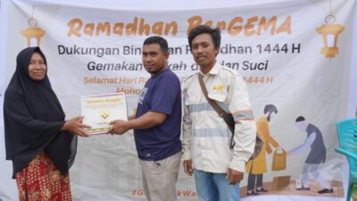 PT GKP Salurkan 1.700 Bingkisan Ramadhan Kepada Warga Lingkar Tambang
