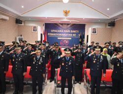 Kemenkumham Sultra Ikuti Upacara Peringatan Hari Bhakti Pemasyarakatan ke-59 Secara Virtual di Kantor Wilayah