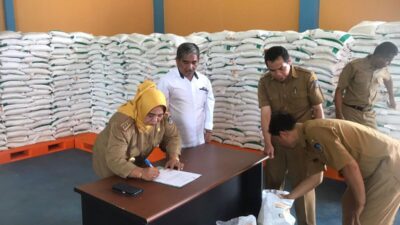 130 Ton Beras CPP Siap Disalurkan Kepada 13000 Penerima di Koltim