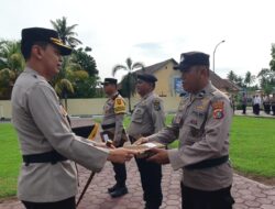 Empat Personel Polsek Kolono Dapat Penghargaan Atas Pengungkapan Kasus Narkoba