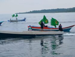 Kampanye di Konkep, ASR Disambut Puluhan Kapal Nelayan