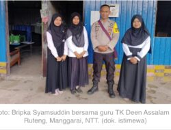 Dedikasi Tinggi Bripka Syamsuddin Bangun TK-SD Gratis di Ruteng Meski Potong Gaji dan Gadai Rumah