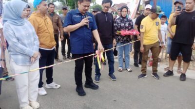 Akhiri Tahun 2023, Abd Azis Resmikan Jalan Polipolia-Tokai
