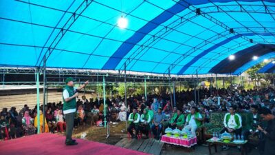 Kampanye di Koltim, ASR Komitmen Aspal Jalan Warga di Lambandia