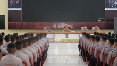Evaluasi Pelanggaran Personel, Wakapolda Sultra Minta Bintara Remaja Polri Bersikap Profesional dan Jujur