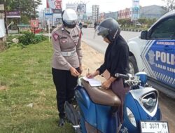 Hari ke-4 Ops Keselamatan Anoa 2024: Satgas Gakkum Beraksi Tindak Pengendara Tanpa Nomor Plat