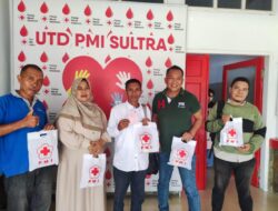 Peringatan HUT ke-7, SMSI Sultra dan PMI Gelar Aksi Donor Darah