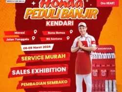 Astra Motor Sulsel Menyalurkan Bantuan kepada Korban Banjir di Kendari