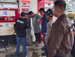 Cegah Kecurangan Distribusi BBM, Subdit I Indagsi Dit Reskrimsus Polda Sultra Lakukan Sidak SPBU Watubangga