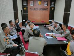 Tim Wasops Itwasda Polda Sulawesi Tenggara Tinjau Kesiapan Pos Pengamanan Ops Ketupat Anoa 2024 di Kabupaten Konawe