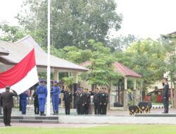 Pimpin Upacara Harkitnas ke-116, Wakapolda Sultra Sampaikan Amanat Menkominfo