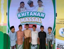 Rangkaian HUT ke-21, Kalla Translog Gelar Khitanan Massal dan Berikan Bantuan Pembangunan Pondok Pesantren di Konawe Utara