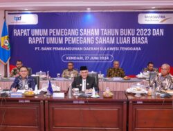 Tahun Buku 2023, Laba Bersih Bank Sultra Meningkat 33%