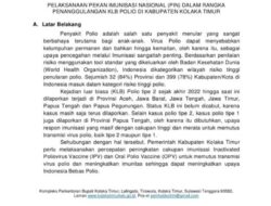 Bupati Koltim Terbitkan Surat Edaran Terkait Penanggulangan KLB Polio