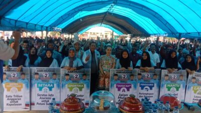 Kampanye ASR-Hugua Di Kecamatan Lakudo Disambut Ribuan Masyarakat