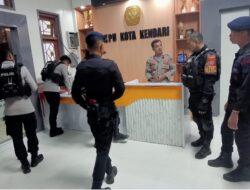 Patroli Intensif Polresta Kendari Pastikan Keamanan Logistik Pemilu 2024