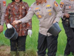 Kakorbinmas Polri Dukung Ketahanan Pangan dengan Penyemaian Padi di Kulonprogo