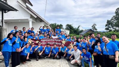 Jelang Natal 2024, Claro Kendari Bersih-Bersih Gereja