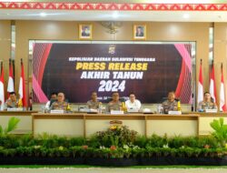 Press Release Akhir Tahun, Polda Sultra Paparkan Capaian dan Tantangan Tugas Sepanjang 2024