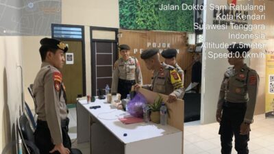 Subsatgas Pam Jaga Stabilitas Pascapilkada di Kantor KPU dan Bawaslu Sultra
