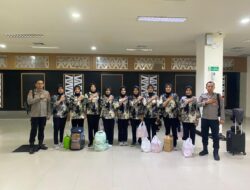 Polda Sultra Berangkatkan 9 Casis Bakomsus Polwan ke Sepolwan Lemdiklat Polri