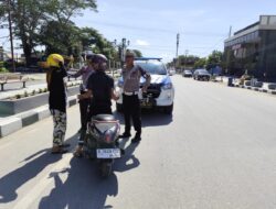 Sat PJR Ditlantas Polda Sultra Imbau Masyarakat Patuhi Aturan Jalur Satu Arah di Kawasan MTQ Kendari