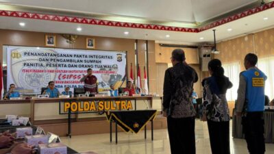 Polda Sultra Gelar Penandatanganan Pakta Integritas SIPSS 2025, Pastikan Seleksi Berprinsip BETAH