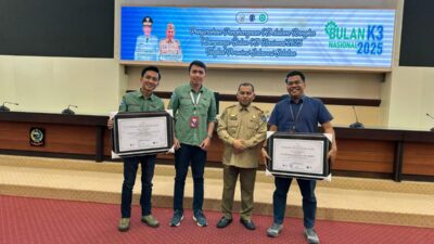 Komitmen Terhadap Karyawan, Asmo Sulsel Raih Penghargaan K3