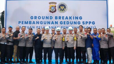 Kapolda Sultra Resmikan Ground Breaking Pembangunan SPPG untuk Dukung Program Makan Bergizi Gratis