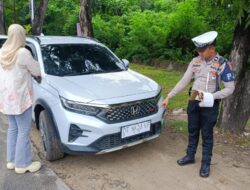 Operasi Keselamatan Anoa 2025, Satgas Preventif Polda Sultra Berikan Himbauan Tertib Lalu Lintas di By Pass Kota Kendari
