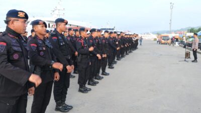 Polda Sultra Kerahkan 374 Personil Gabungan ke Buton Tengah untuk Antisipasi Konflik Pasca Pemilu