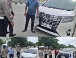 Sat PJR Ditlantas Polda Sultra Gelar Himbauan Keselamatan Lalu Lintas di Kendari