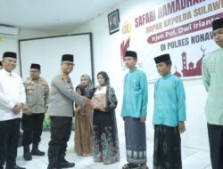 Kapolda Sultra Gelar Safari Ramadan di Konawe Selatan, Santuni Anak Yatim dan Santri