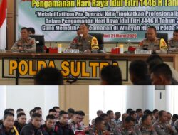 Siap Amankan Idul Fitri 1446 H, Polda Sultra Gelar Latpraops Ketupat Anoa-2025
