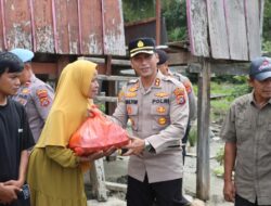 Polres Kolaka Utara Salurkan Bantuan untuk Korban Puting Beliung di Desa Sapoiha