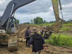 Polres Bombana Bongkar Tambang Emas Ilegal di Kawasan Hutan Wumbubangka, Satu Excavator Diamankan