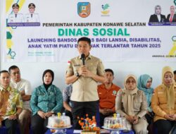 Bupati Irham Kalenggo Resmi Luncurkan Bansos untuk Lansia, Yatim Piatu, dan Anak Terlantar di Konsel