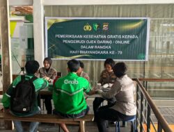 Bid Dokkes Polda Sultra Gelar Pemeriksaan Kesehatan Gratis untuk Driver Ojol di Kendari