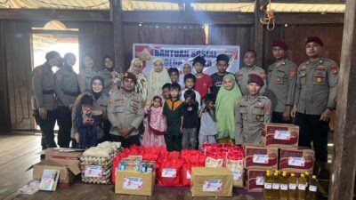 Sambut Hari Bhayangkara ke-79, Ditresnarkoba Polda Sultra Gelar Baksos di Panti Asuhan Berkah Hidayah