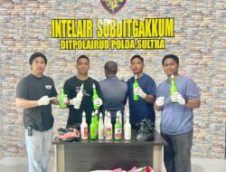 Ditpolairud Polda Sultra Amankan Seorang Nelayan Penguna Bahan Peledak di Perairan Pulau Bokori