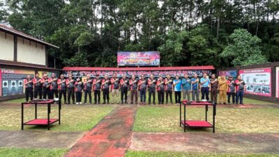Meriahkan Hari Bhayangkara ke-79, Polda Sultra Gelar Lomba Menembak Diikuti 102 Peserta