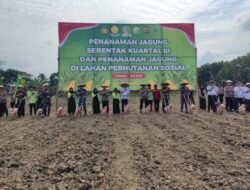 Kapolda Sultra Gelar Penanaman Jagung Serentak Kuartal III di Lahan Perhutanan Sosial Konawe