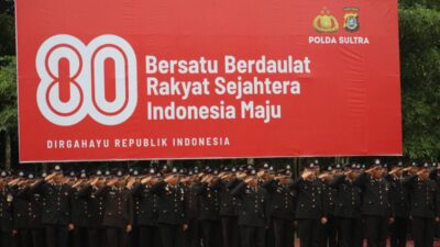 Polda Sultra Jadikan Upacara HUT ke-80 RI sebagai Momentum Penguatan Nasionalisme