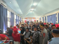 Soliditas TNI-Polri, Dirbinmas Polda Sultra Hadiri Baksos Sunatan Masal di Klinik Kesehatan Lanal Kendari