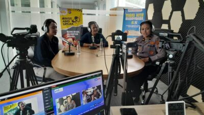 Sambut HUT ke-77, Polwan Polda Sultra Gaungkan Semangat “Rise and Speak”