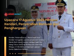 Upacara 17 Agustus 2025 Pemkot Kendari, Penyerahan Bantuan dan Penghargaan