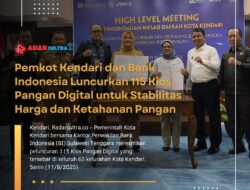 Pemkot Kendari dan Bank Indonesia Luncurkan 115 Kios Pangan Digital untuk Stabilitas Harga dan Ketahanan Pangan
