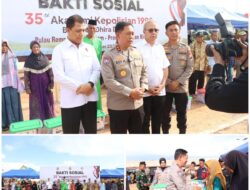 Polri Gelar Bakti Sosial 35 Tahun IKDB 90, Bagikan 1.485 Paket Sembako di Rempang Batam