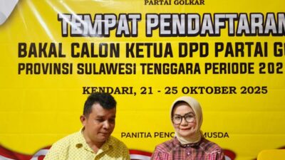 Golkar Sultra Buka Pendaftaran Calon Ketua DPD Periode 2025–2030, Syarat Ketat dan Wajib Kantongi Dukungan 30% Suara